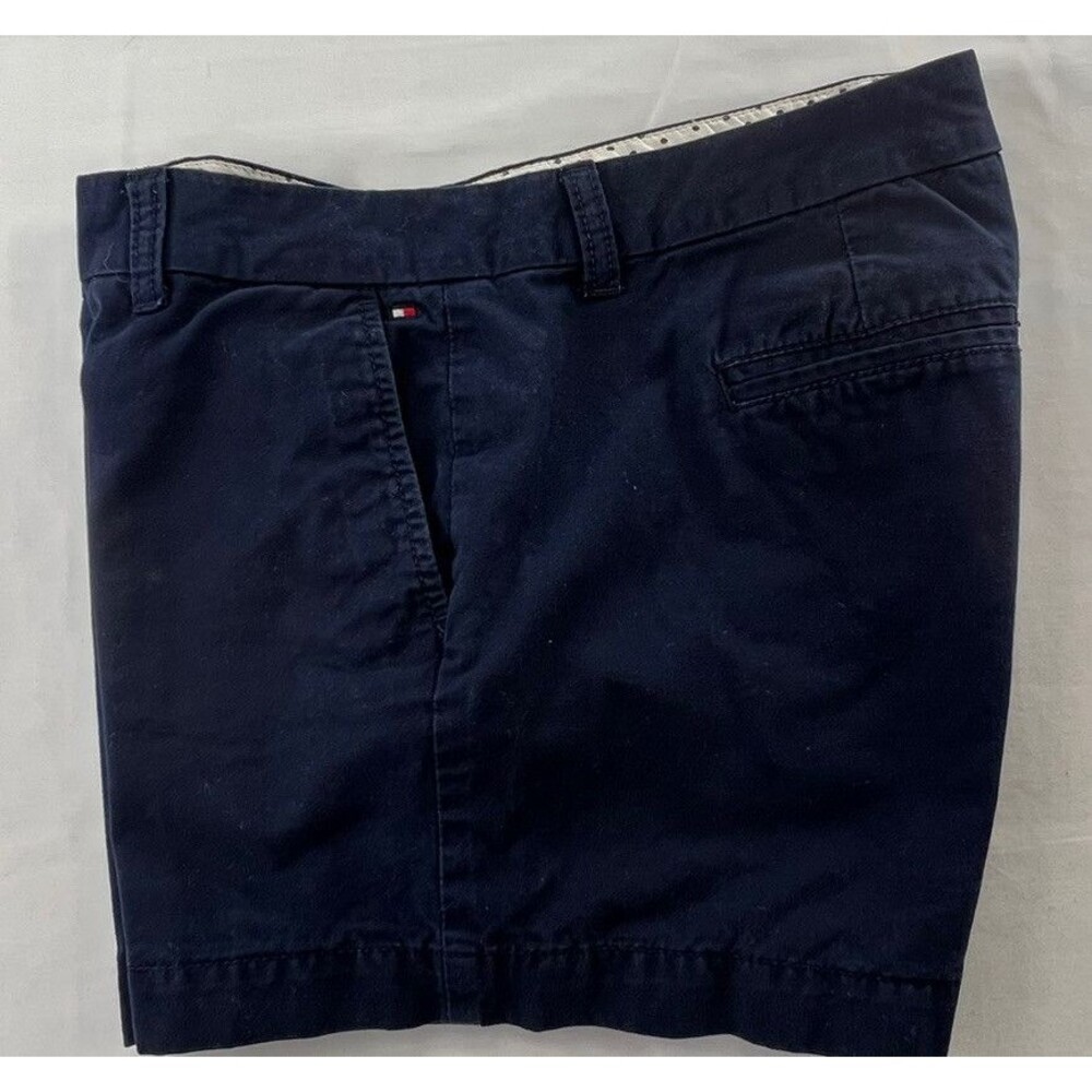Tommy Hilfiger Womens Navy Blue Boyfriend Shorts Size 4